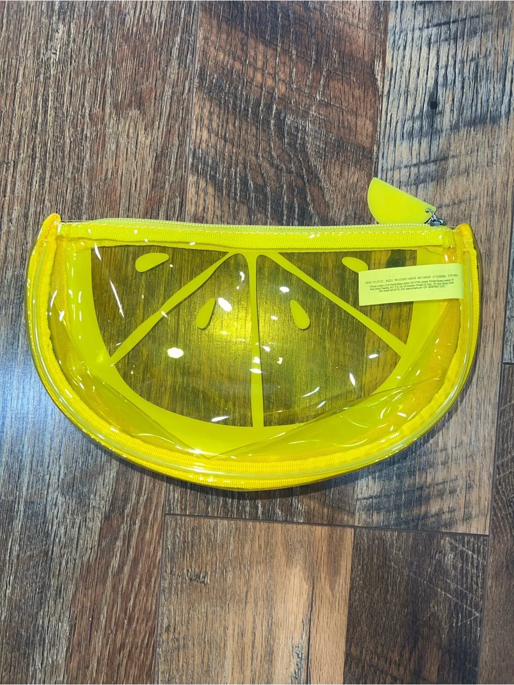 Lemon Slice Clear Yellow Bag